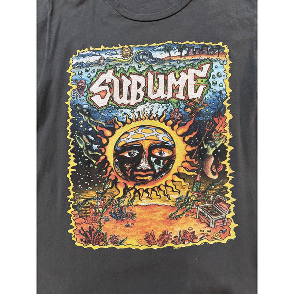 Sublime Shirt Mens Small Black Sun Graphic Band Rock Ska Punk T-Shirt Tee Reggae - Picture 2 of 7